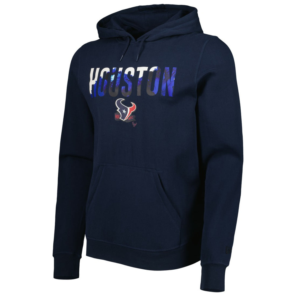 Houston Texans New Era Ink Dye Pullover Hoodie - Navy - NFL