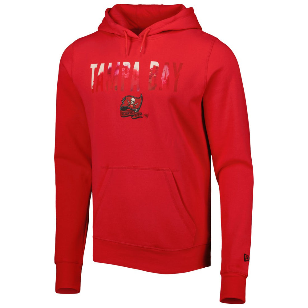 Tampa Bay Buccaneers New Era Ink Dye Pullover Hoodie - Red - NFL
