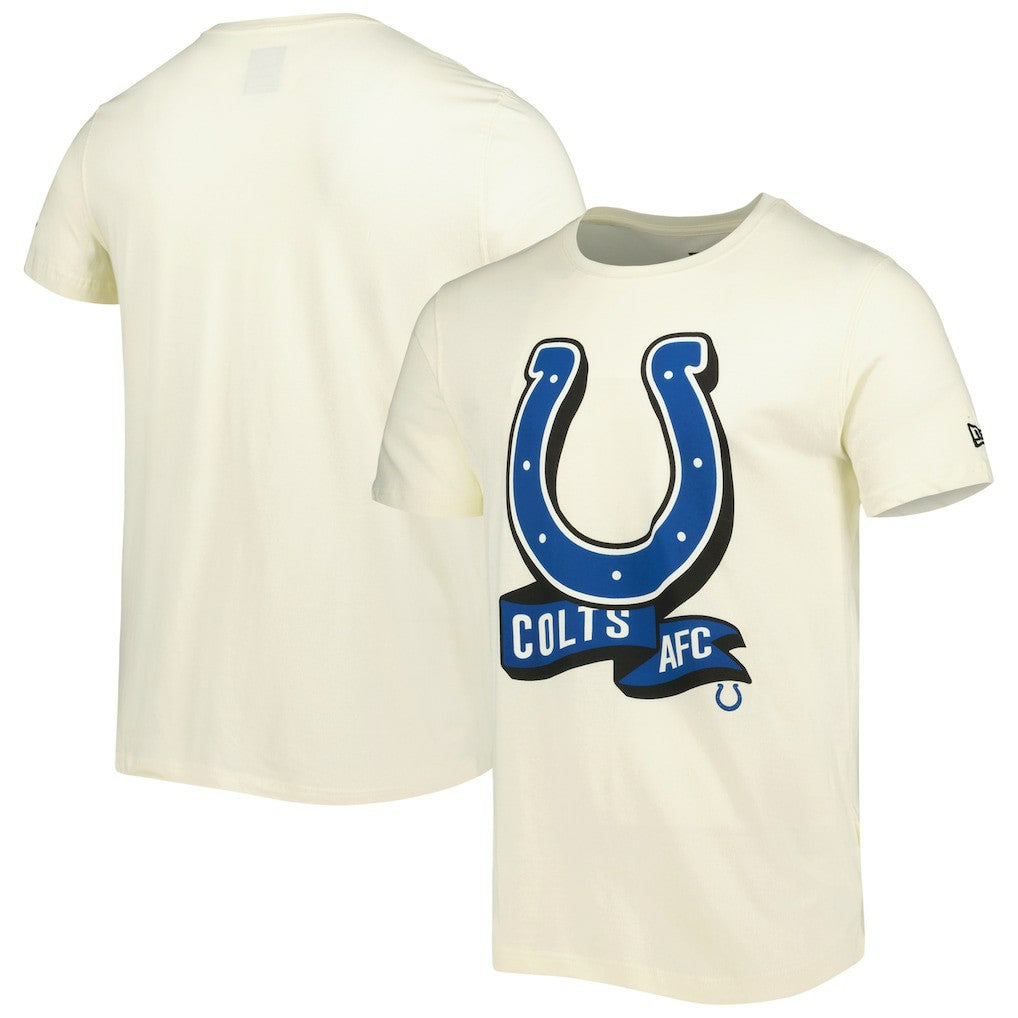 Indianapolis Colts New Era Sideline Chrome T-Shirt - Cream - NFL