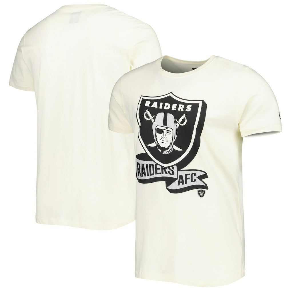 Las Vegas Raiders New Era Sideline Chrome T-Shirt - Cream - NFL