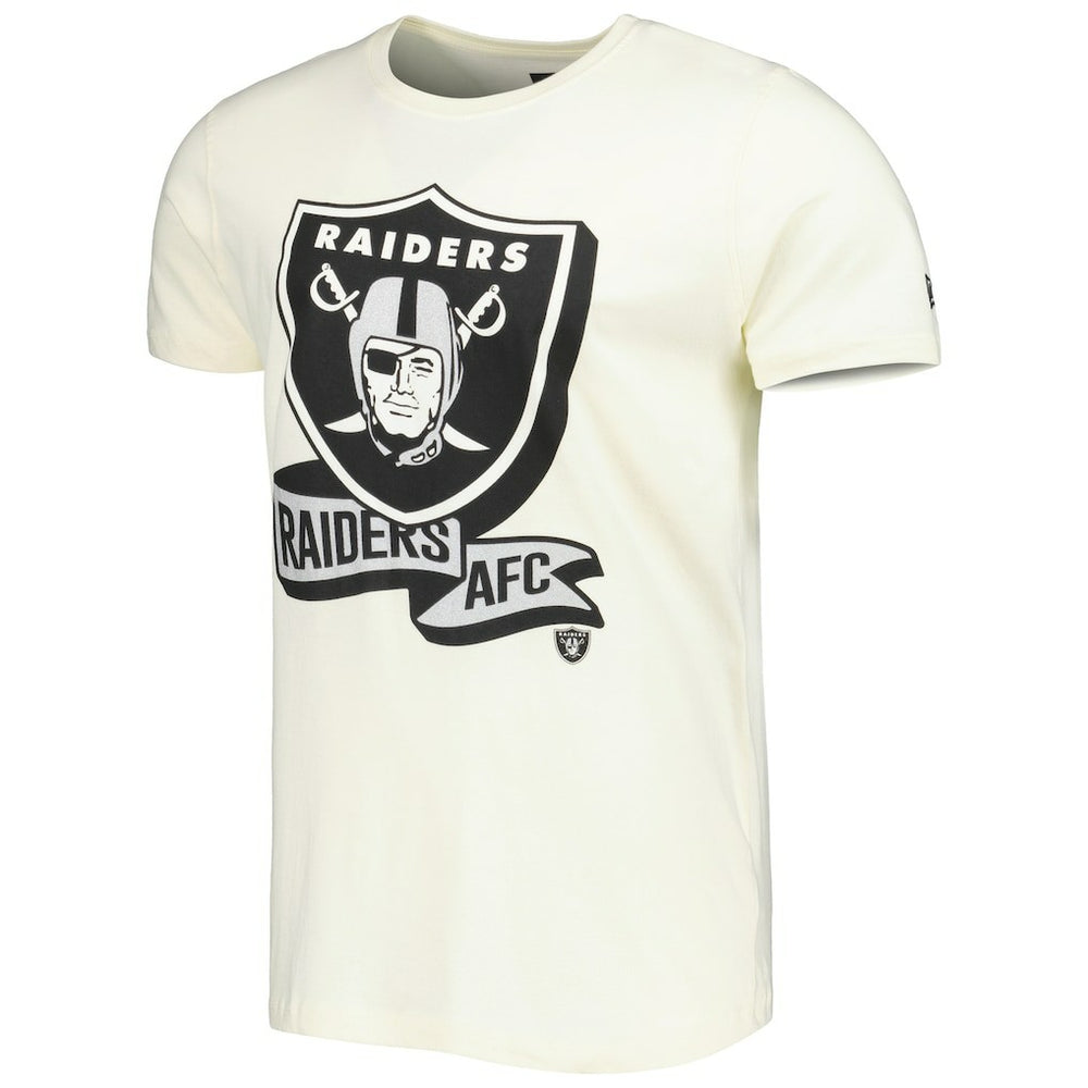 Las Vegas Raiders New Era Sideline Chrome T-Shirt - Cream - NFL