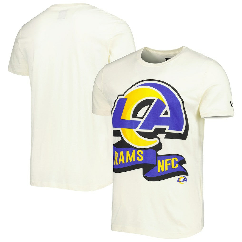 Los Angeles Rams New Era Sideline Chrome T-Shirt - Cream - NFL