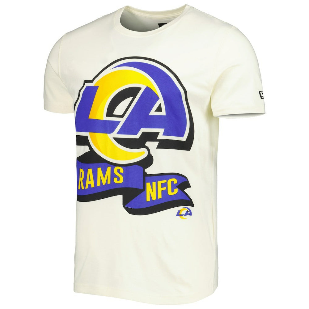 Los Angeles Rams New Era Sideline Chrome T-Shirt - Cream - NFL