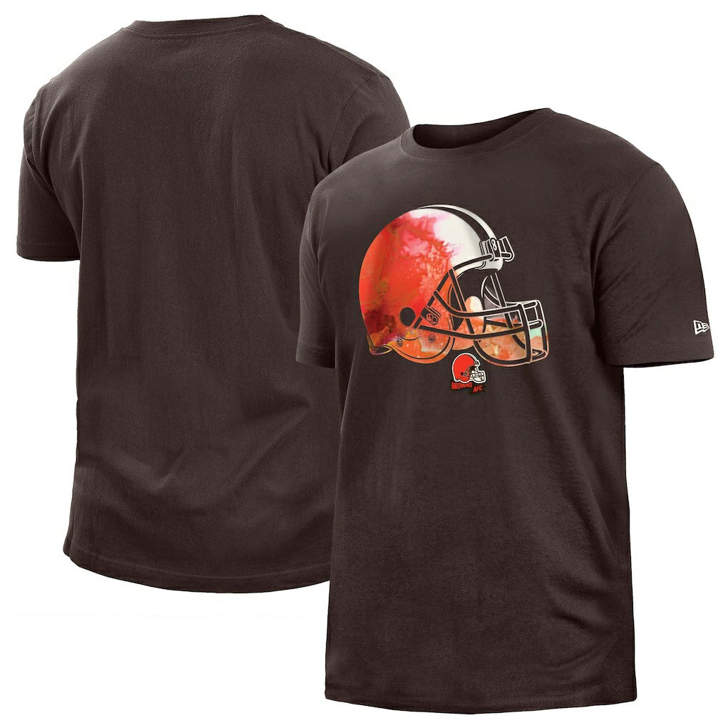 Cleveland Browns New Era 2022 Sideline Ink Dye T-Shirt - Brown - NFL