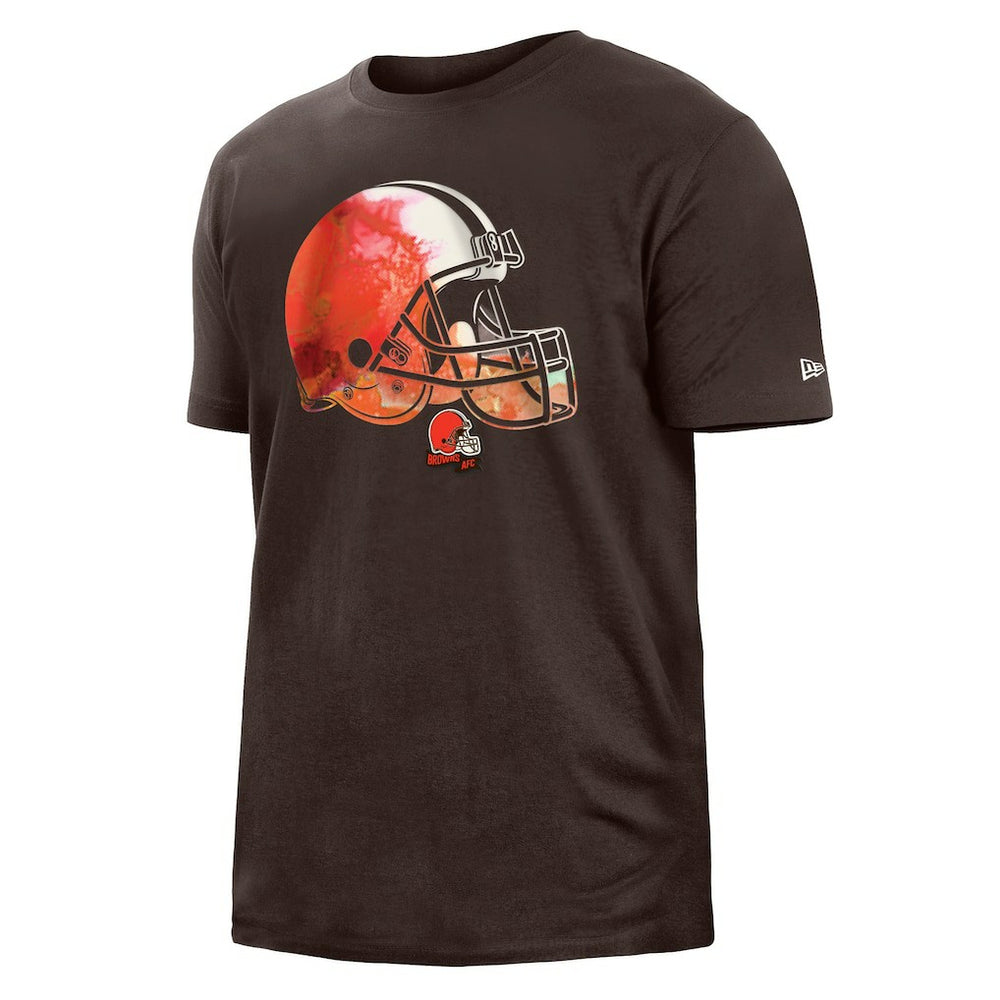 Cleveland Browns New Era 2022 Sideline Ink Dye T-Shirt - Brown - NFL