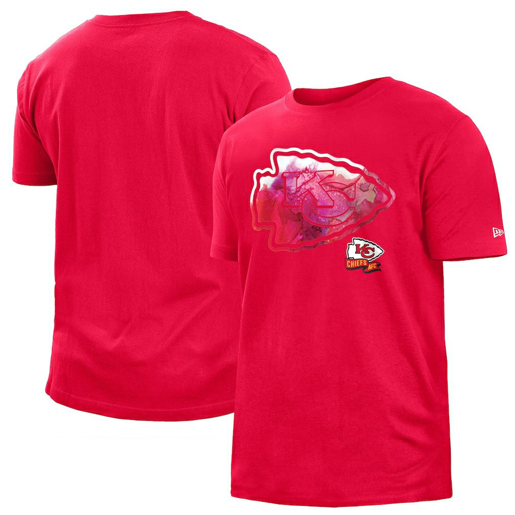 Kansas City Chiefs New Era 2022 Sideline Ink Dye T-Shirt - Red - NFL