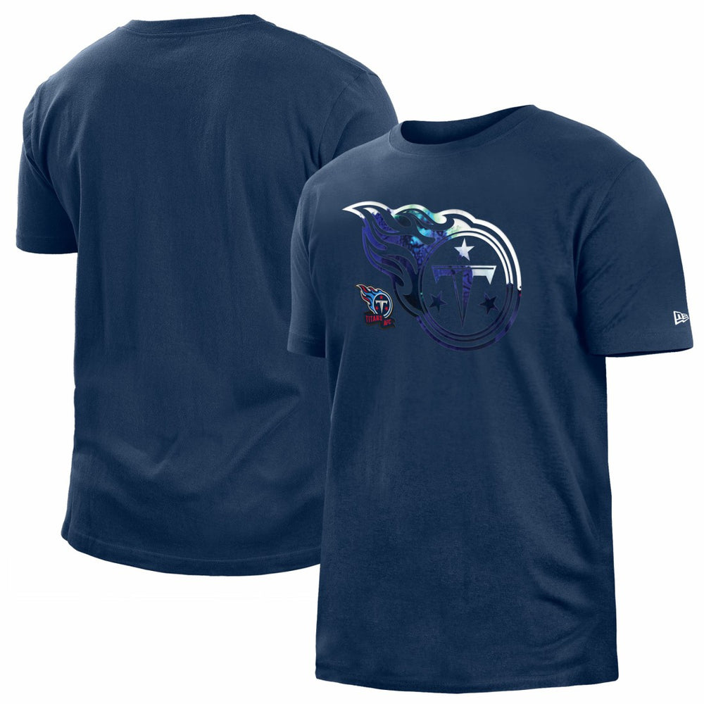 Tennessee Titans New Era 2022 Sideline Ink Dye T-Shirt - Navy - NFL