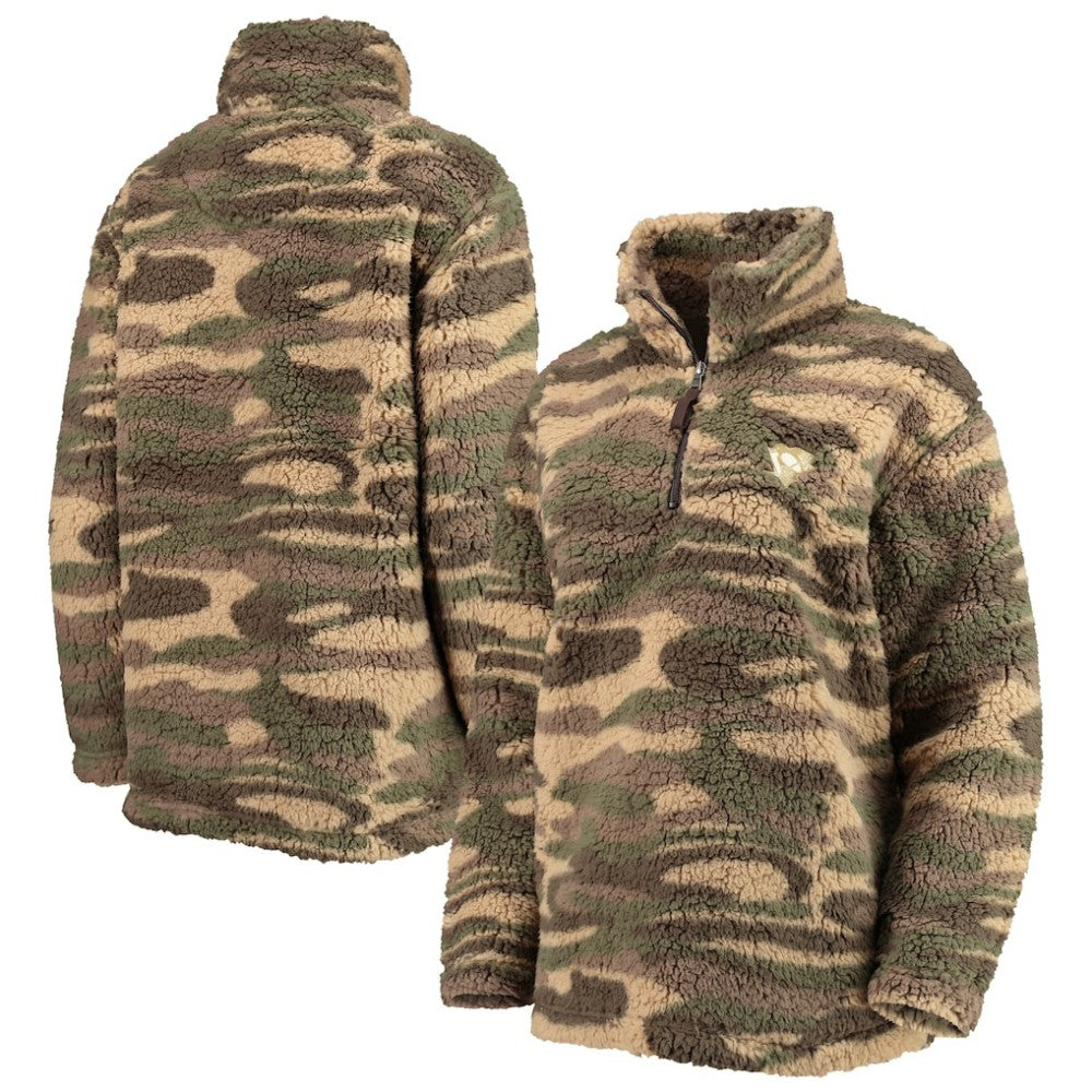 Pittsburgh Penguins G-III Sports by Carl Banks Women's Sherpa Quarter-Zip Jacket - Camo | NHL sale
