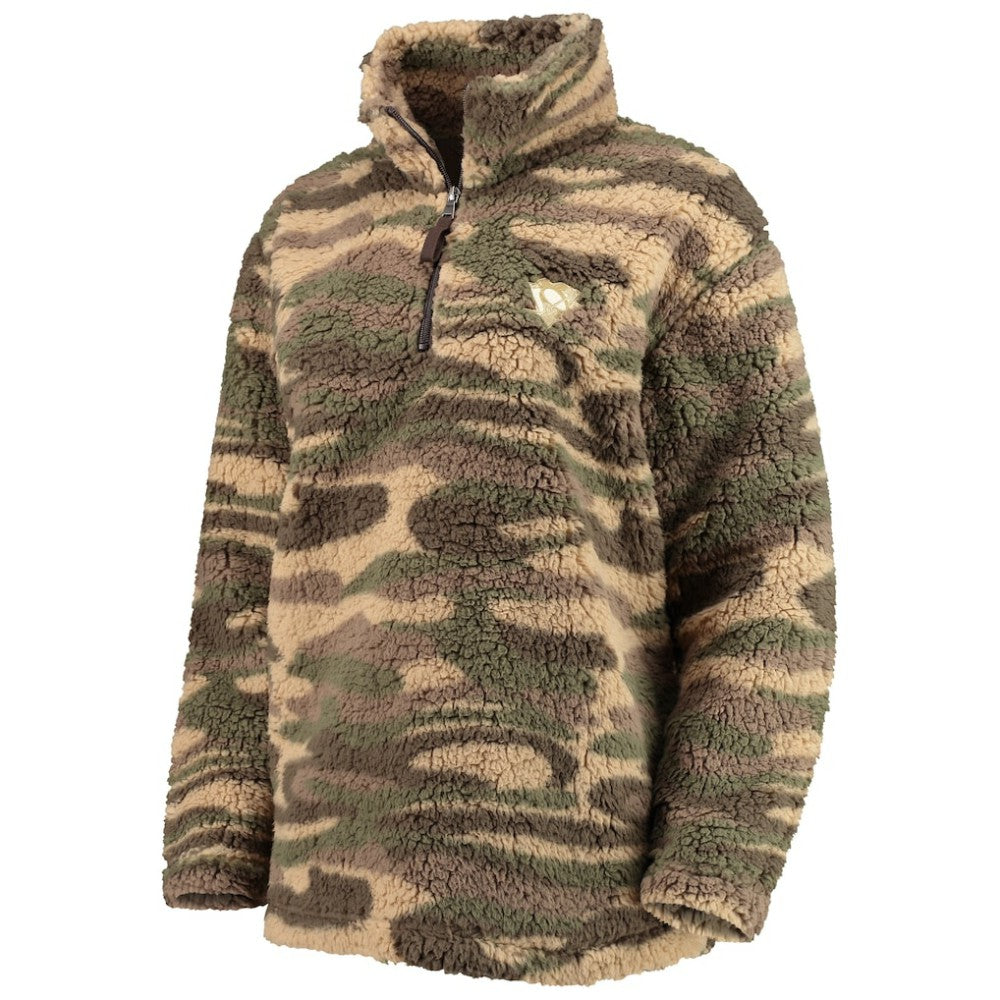 Pittsburgh Penguins G-III Sports by Carl Banks Women's Sherpa Quarter-Zip Jacket - Camo | NHL sale