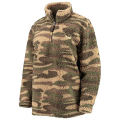 Washington Capitals G-III Sports by Carl Banks Women's Sherpa Quarter-Zip Jacket - Camo | NHL Lifestyle