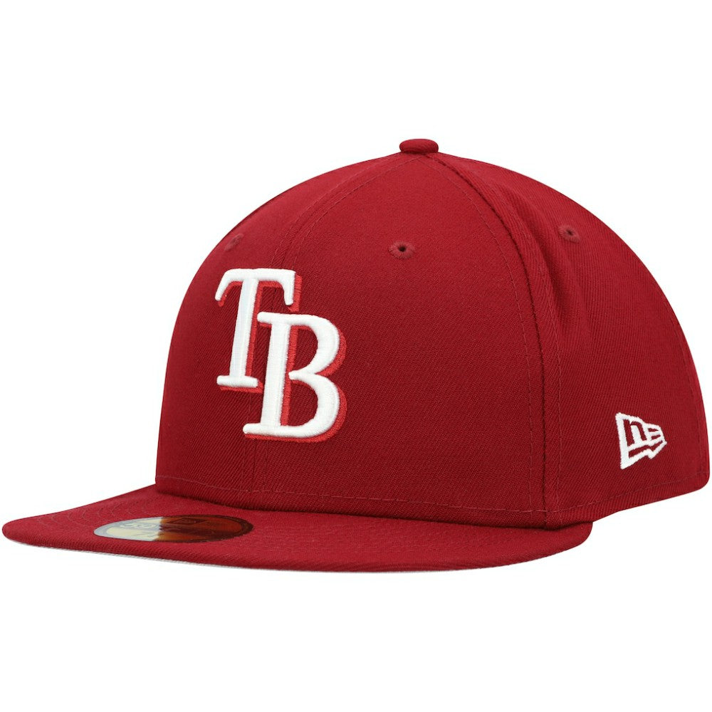 Tampa Bay Rays New Era White Logo 59FIFTY Fitted Hat Online