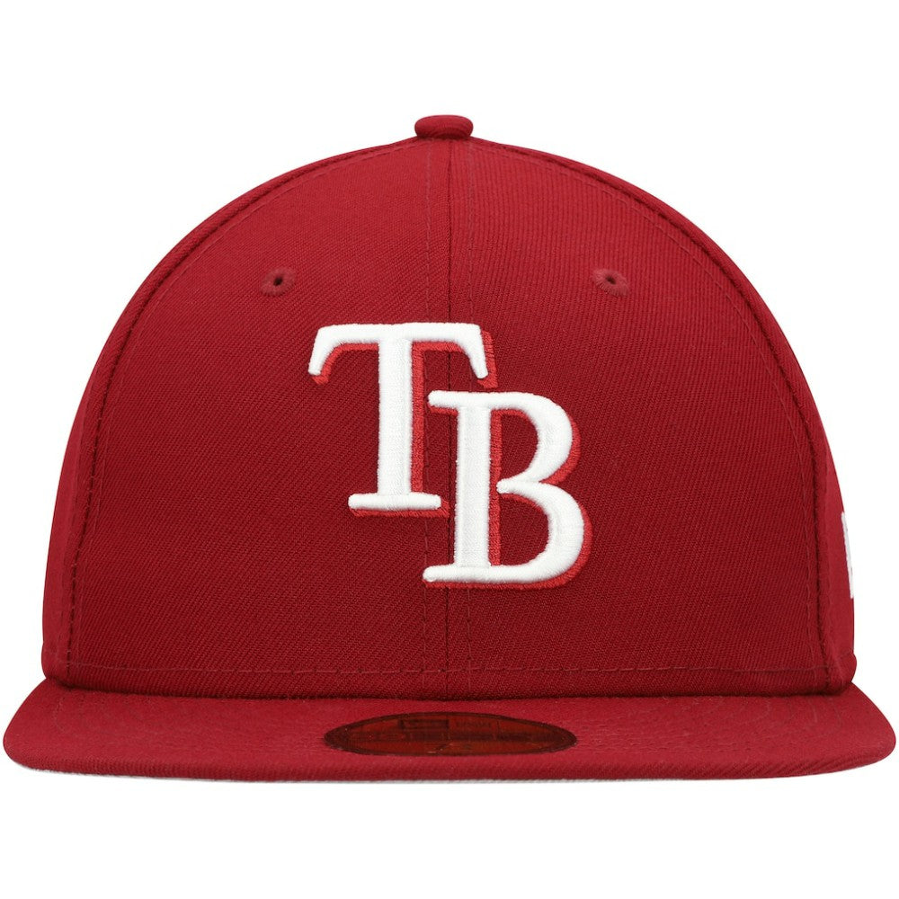 Tampa Bay Rays New Era White Logo 59FIFTY Fitted Hat Online