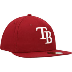 Tampa Bay Rays New Era White Logo 59FIFTY Fitted Hat Online