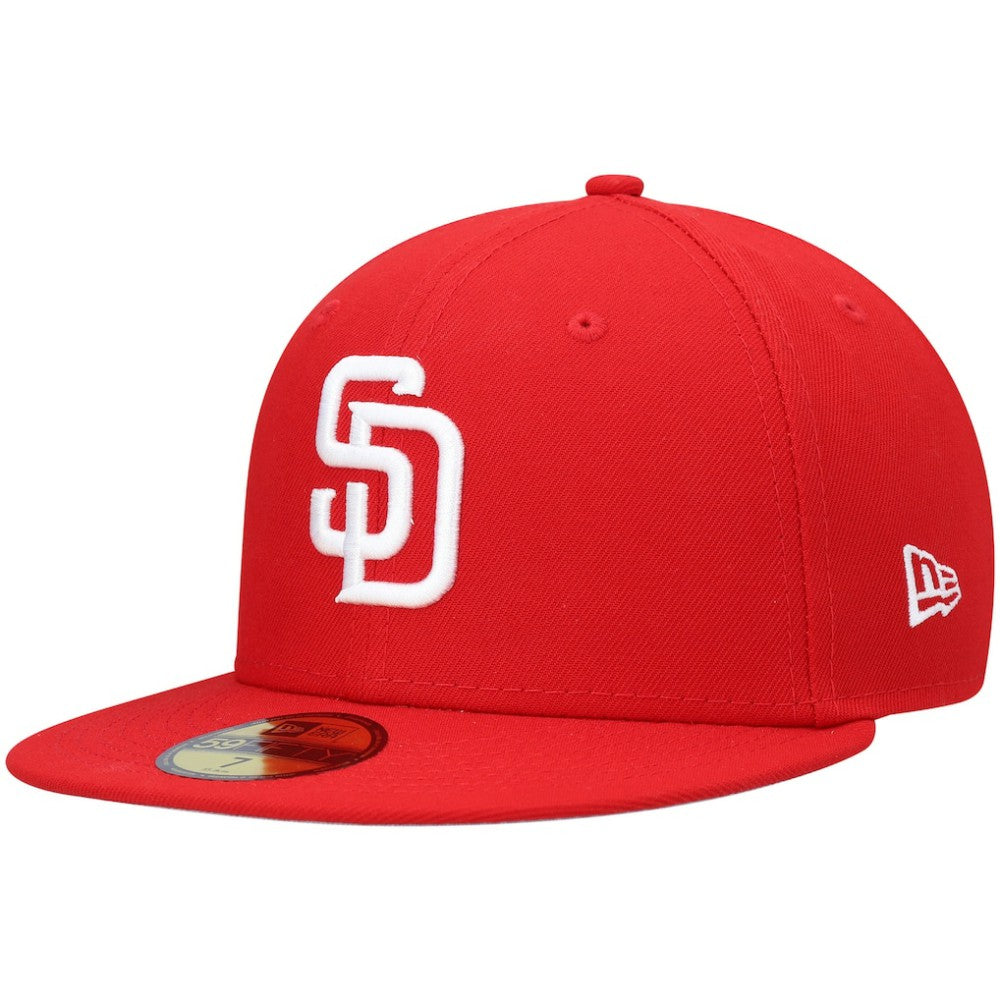 San Diego Padres New Era White Logo 59FIFTY Fitted Hat Outlet