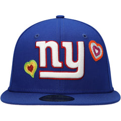 New York Giants New Era Chain Stitch Heart 59FIFTY Fitted Hat - Royal - NFL