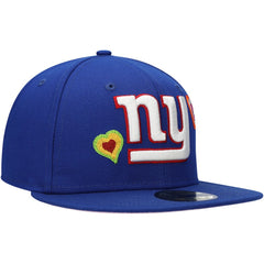 New York Giants New Era Chain Stitch Heart 59FIFTY Fitted Hat - Royal - NFL