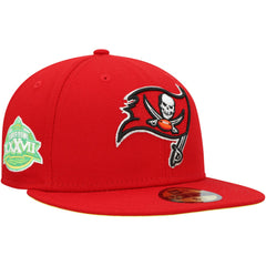 Tampa Bay Buccaneers New Era Super Bowl XXXVII Citrus Pop 59FIFTY Fitted Hat - Scarlet - NFL