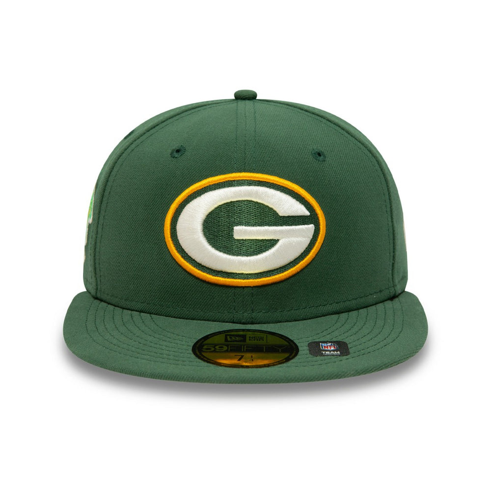 Green Bay Packers New Era Super Bowl XXXI Citrus Pop 59FIFTY Fitted Hat - Green - NFL