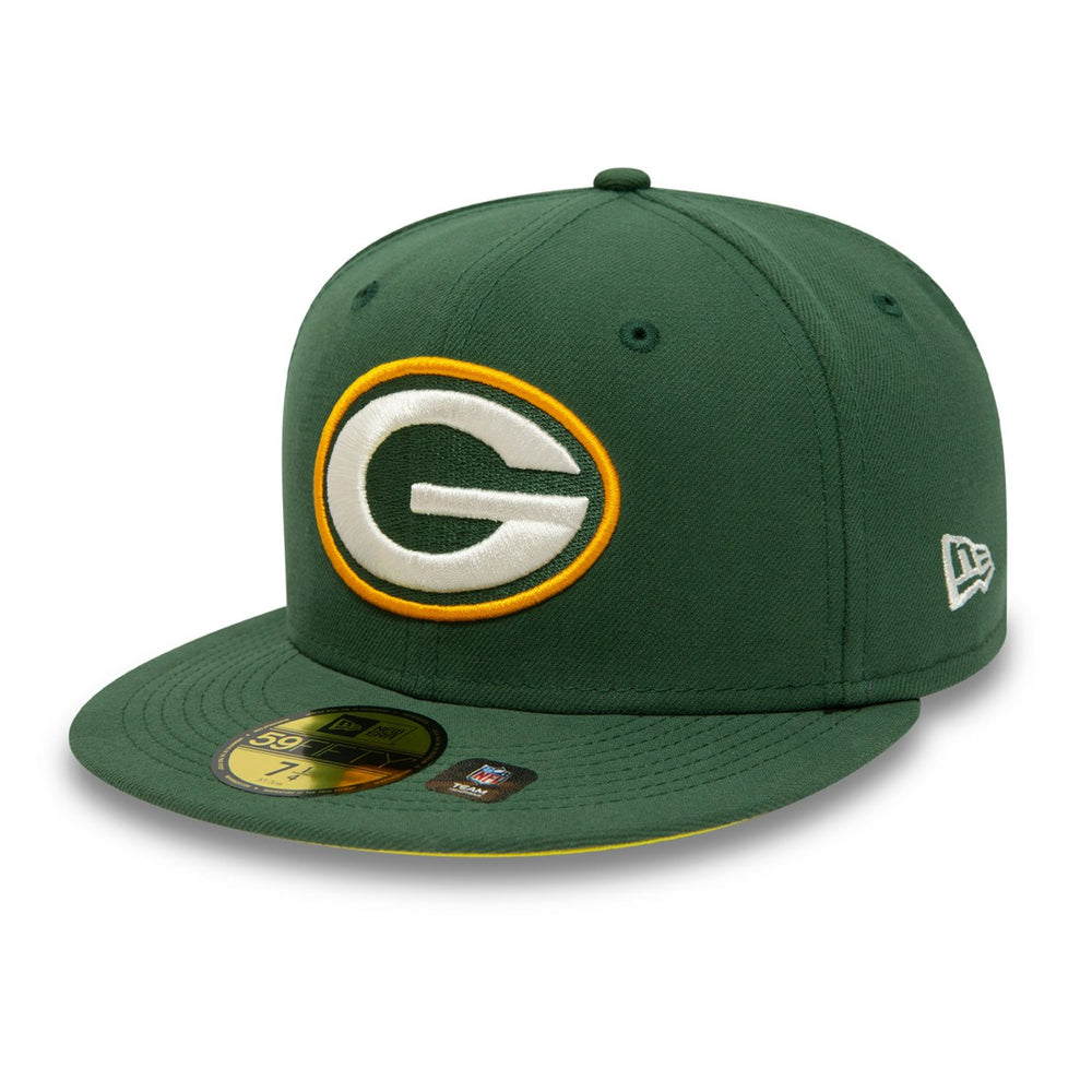 Green Bay Packers New Era Super Bowl XXXI Citrus Pop 59FIFTY Fitted Hat - Green - NFL