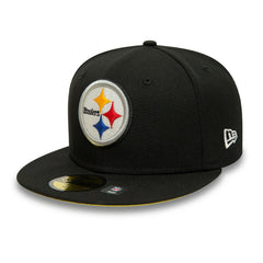Pittsburgh Steelers New Era Super Bowl XL Citrus Pop 59FIFTY Fitted Hat - Black - NFL