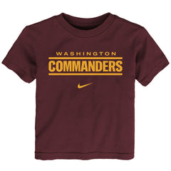 Washington Commanders Preschool Wordmark T-Shirt - Burgundy - Nike