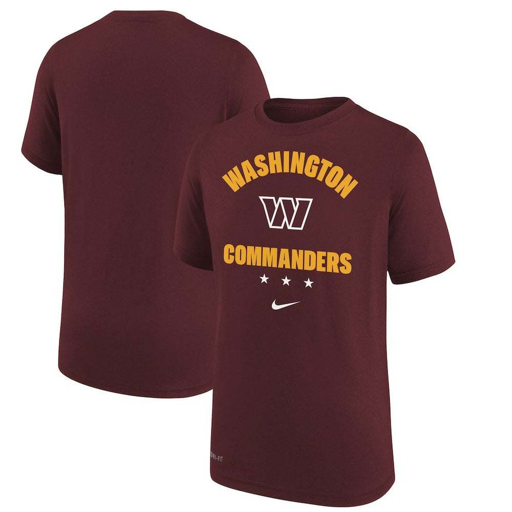 Washington Commanders Youth Team Athletic Performance T-Shirt - Burgundy - Nike