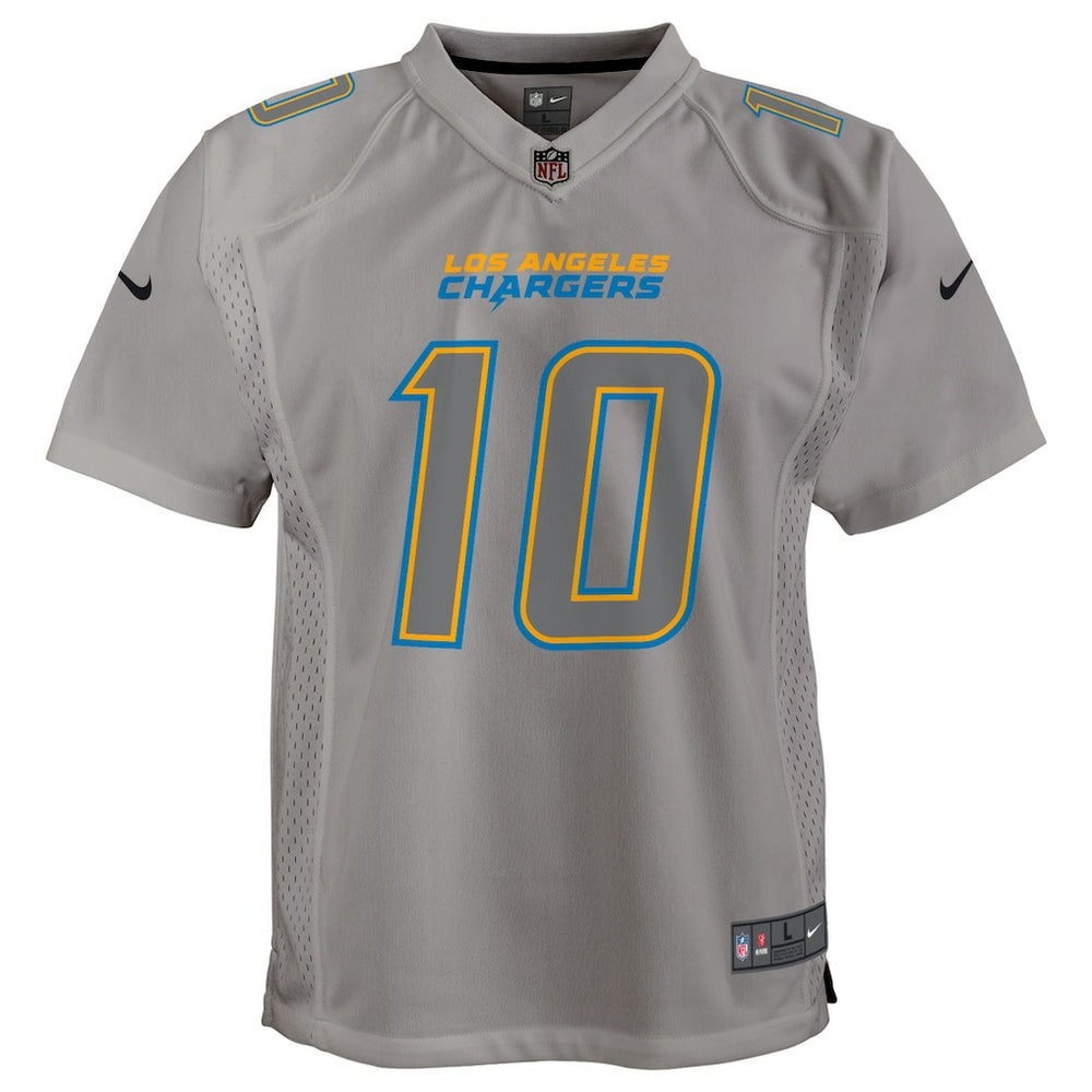 Justin Herbert Los Angeles Chargers Youth Atmosphere Game Jersey - Gray - Nike