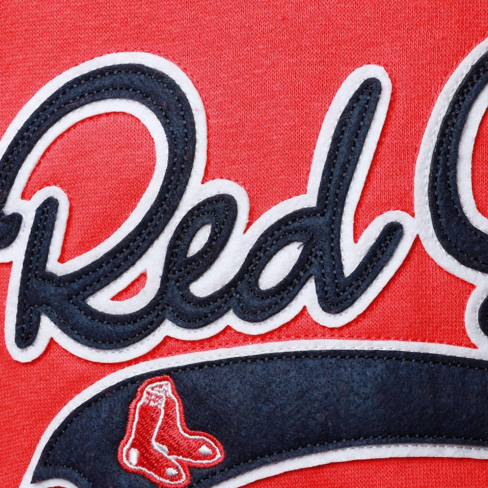Boston Red Sox Soft as a Grape Women's Plus Size Side Split Pullover Hoodie Outlet
