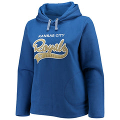 Kansas City Royals Soft as a Grape Women's Plus Size Side Split Pullover Hoodie Online