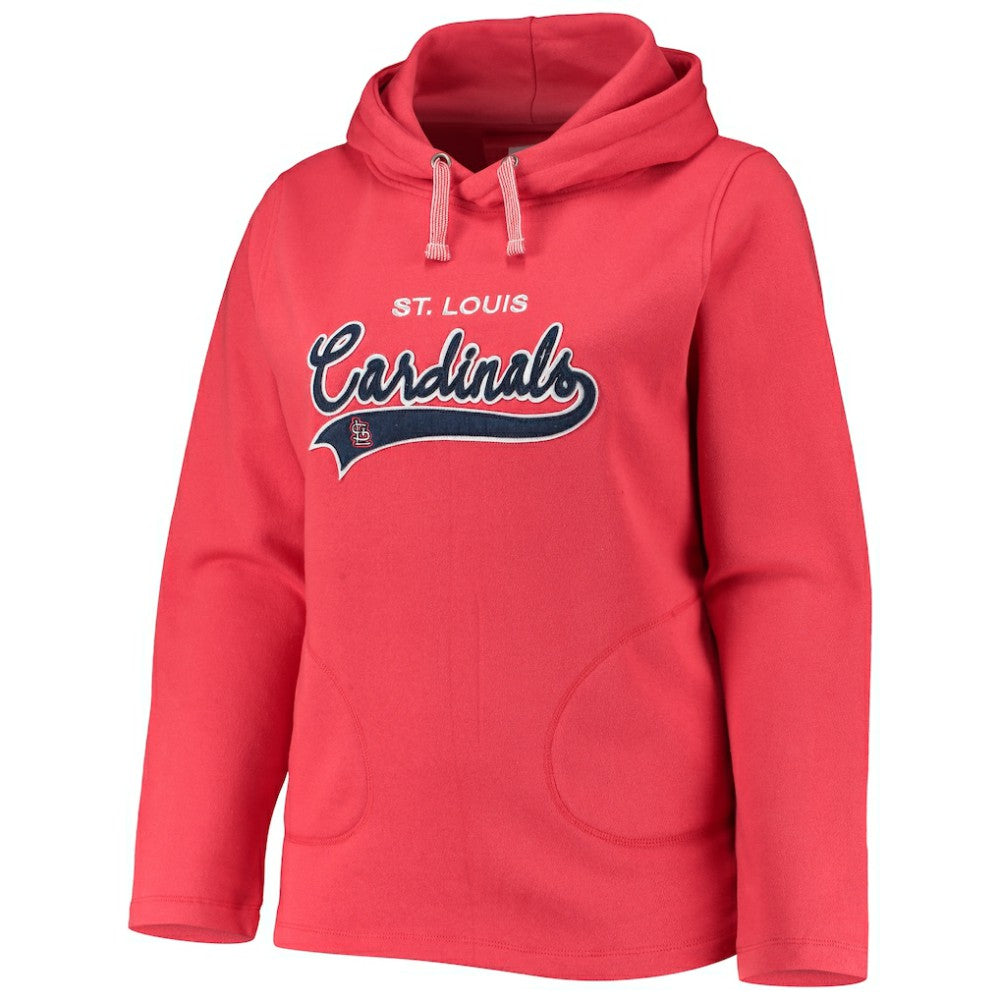St. Louis Cardinals Soft as a Grape Women's Plus Size Side Split Pullover Hoodie Outlet