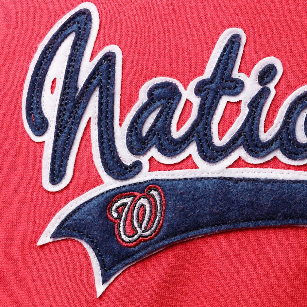Washington Nationals Soft as a Grape Women's Plus Size Side Split Pullover Hoodie Sale