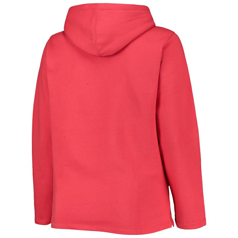 Washington Nationals Soft as a Grape Women's Plus Size Side Split Pullover Hoodie Sale