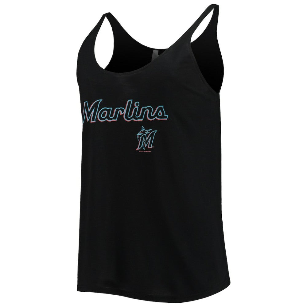 Miami Marlins Soft as a Grape Women's Slouchy Tank Top Sale