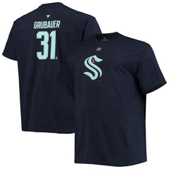 Philipp Grubauer Seattle Kraken Fanatics Big & Tall Name & Number T-Shirt - Deep Sea Blue | Fanatics online