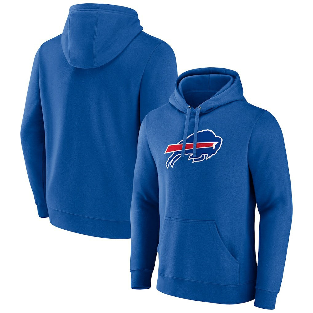 Buffalo Bills Primary Logo Fitted Pullover Hoodie - Royal - NFL