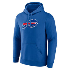 Buffalo Bills Primary Logo Fitted Pullover Hoodie - Royal - NFL