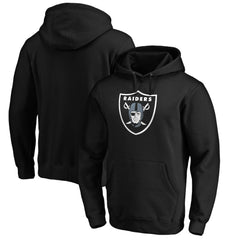 Las Vegas Raiders Primary Logo Fitted Pullover Hoodie - Black - NFL