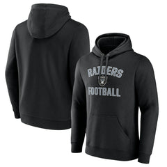 Las Vegas Raiders Victory Arch Team Fitted Pullover Hoodie - Black - NFL
