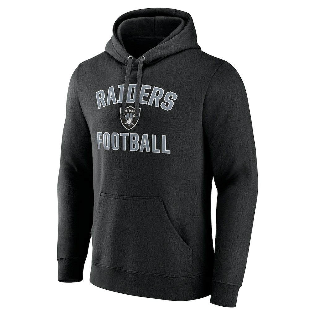 Las Vegas Raiders Victory Arch Team Fitted Pullover Hoodie - Black - NFL