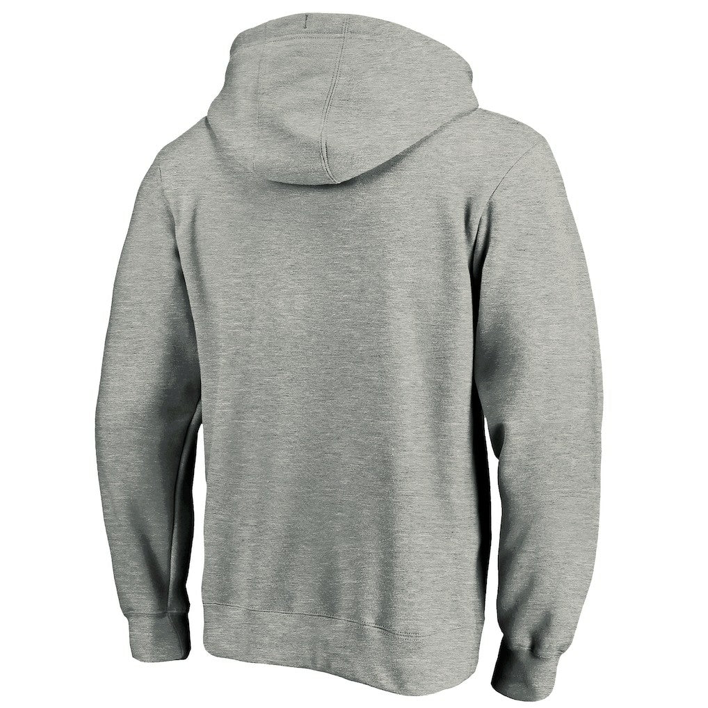 Las Vegas Raiders Primary Logo Fitted Pullover Hoodie - Heather Gray - NFL