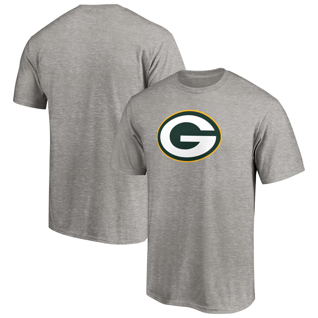 Green Bay Packers Primary Logo T-Shirt - Heather Gray - Fanatics