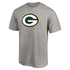 Green Bay Packers Primary Logo T-Shirt - Heather Gray - Fanatics