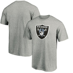 Las Vegas Raiders Primary Logo T-Shirt - Heather Gray - Fanatics