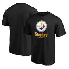 Pittsburgh Steelers Team Lockup T-Shirt - Black - NFL