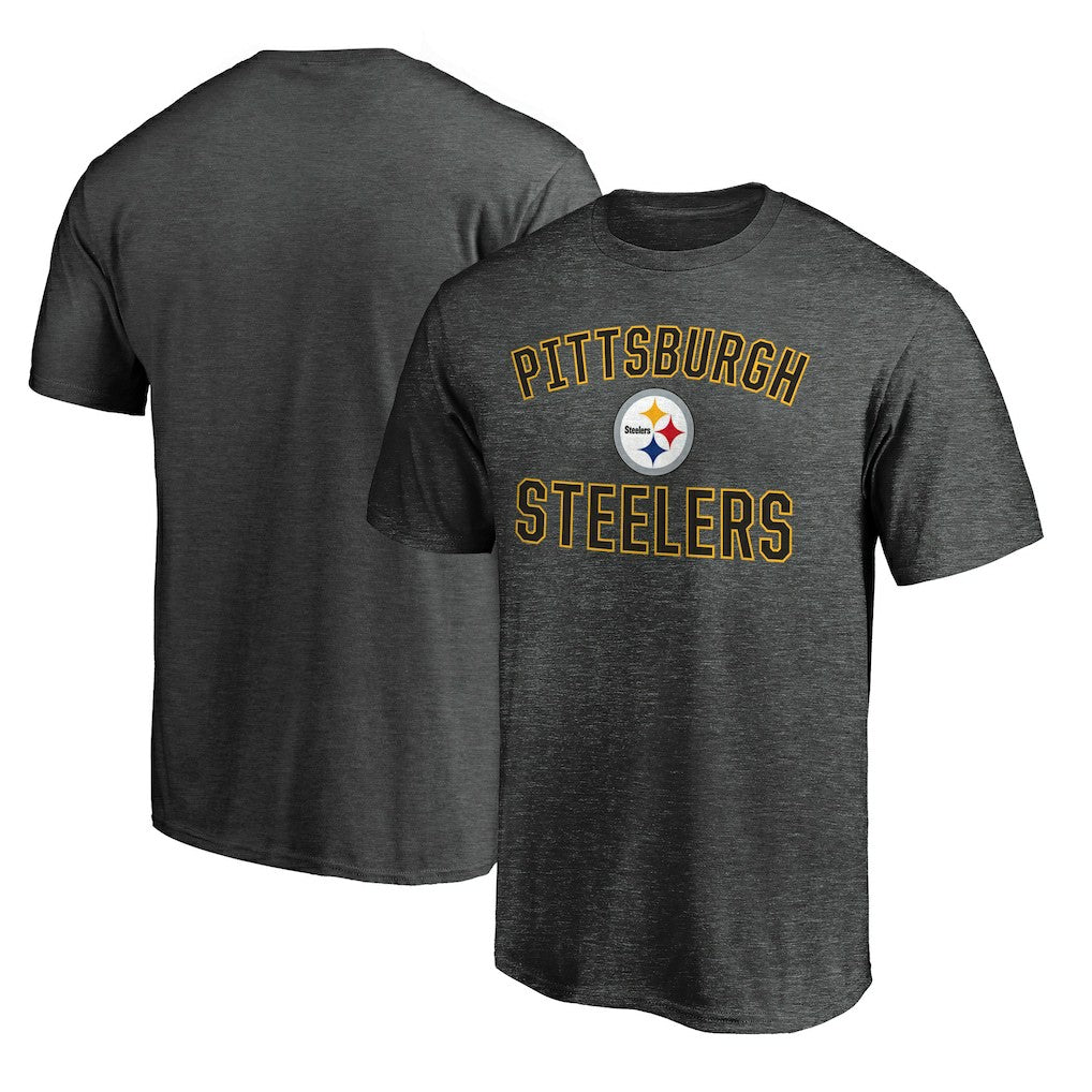 Pittsburgh Steelers Victory Arch T-Shirt - Heather Charcoal - Fanatics