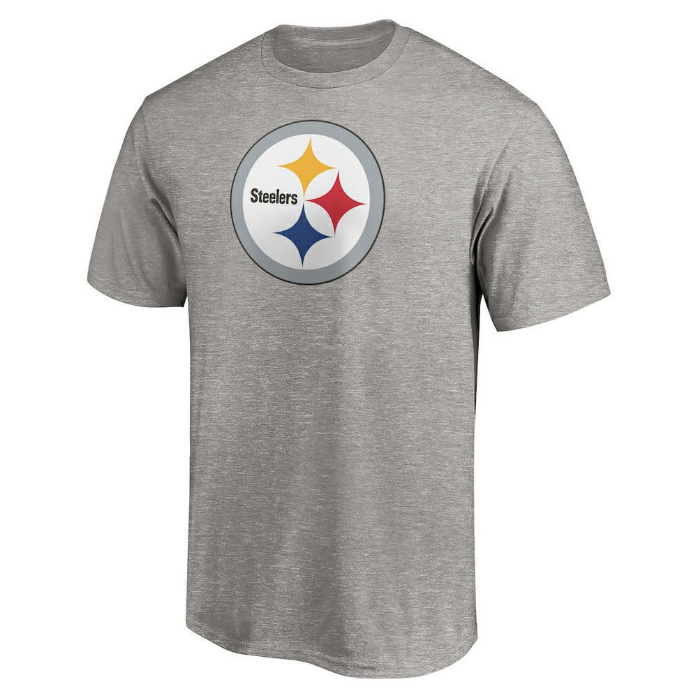 Pittsburgh Steelers Primary Logo T-Shirt - Heather Gray - Fanatics