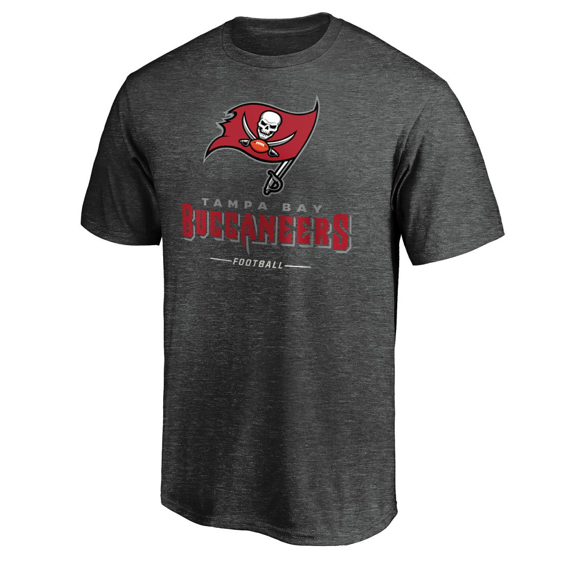 Tampa Bay Buccaneers Team Lockup T-Shirt - Charcoal - NFL