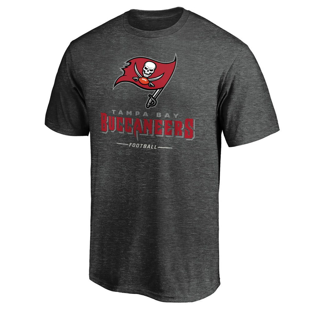 Tampa Bay Buccaneers Team Lockup T-Shirt - Charcoal - NFL