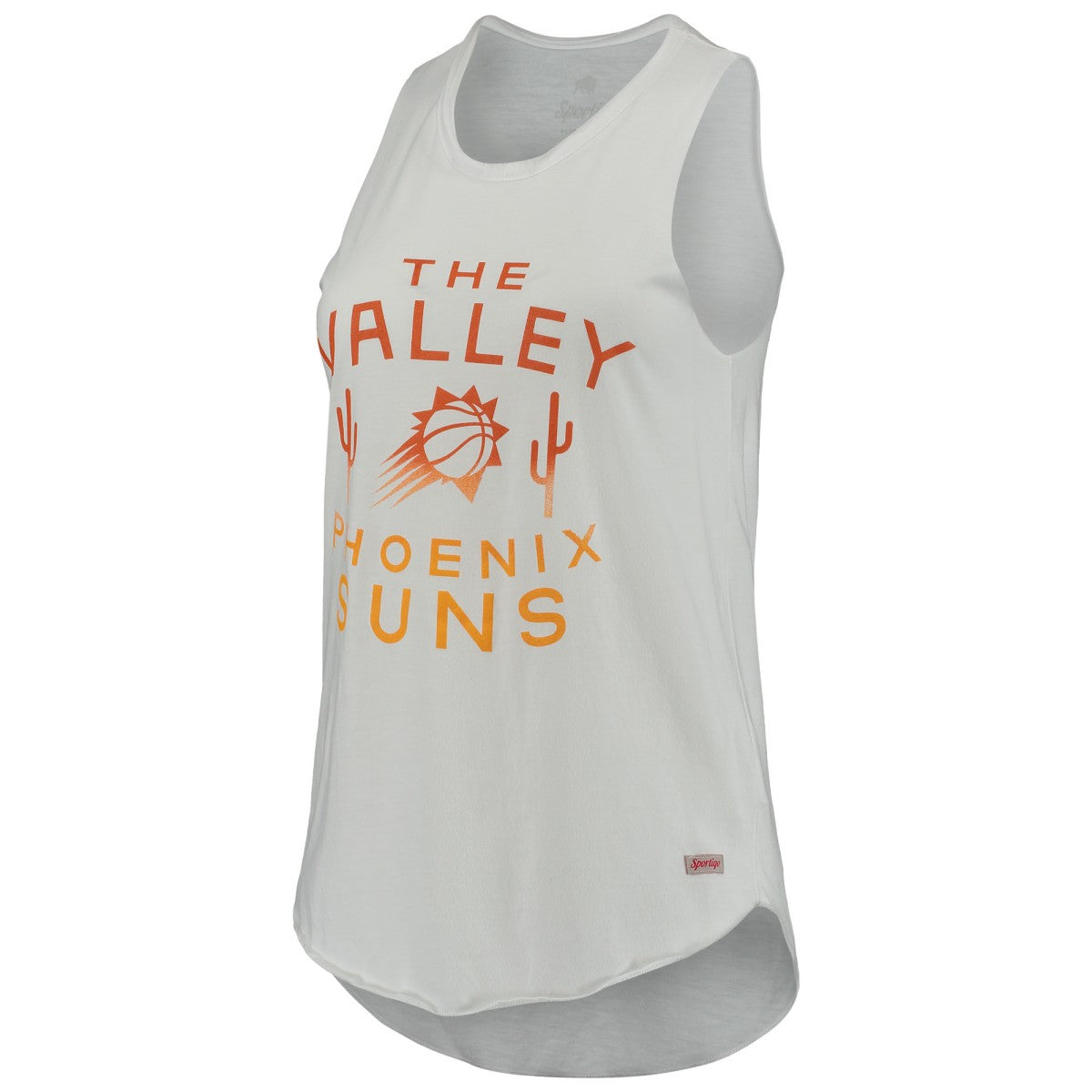 Phoenix Suns Sportiqe Women's Janie Tri-Blend Tank Top White