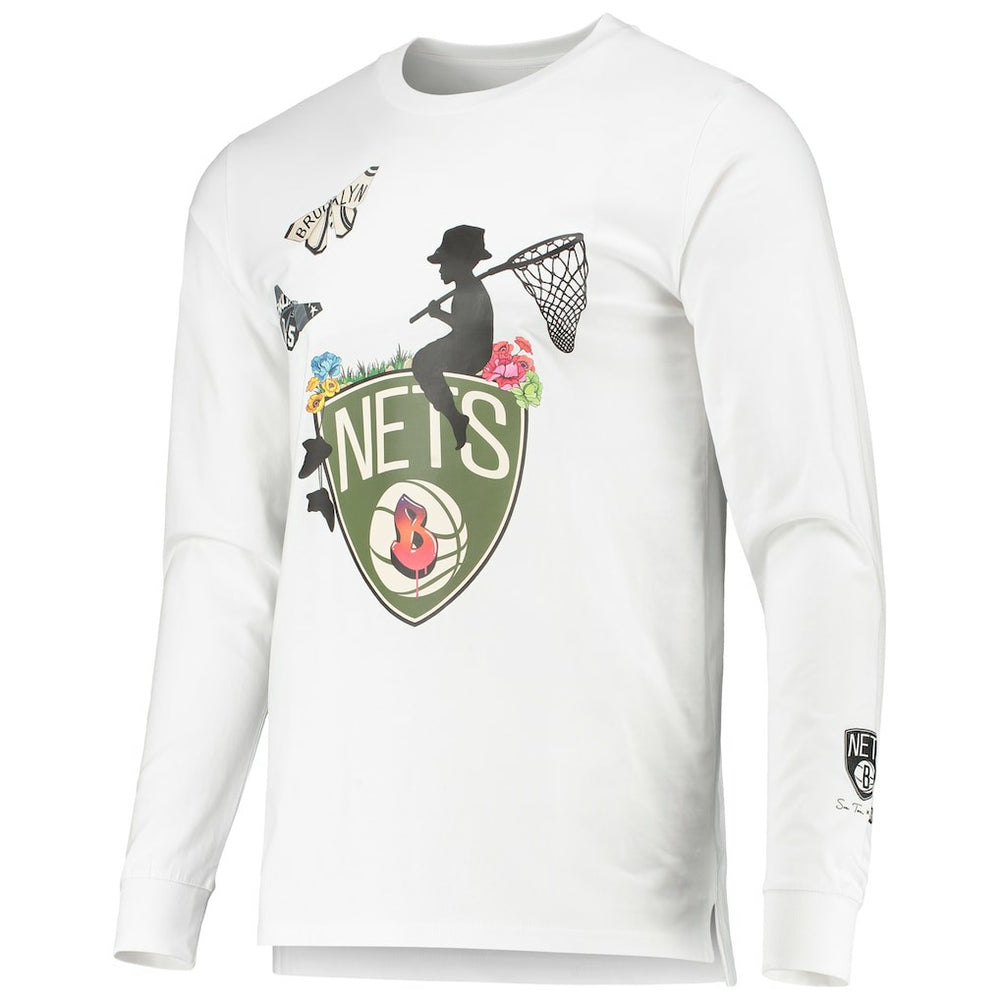 Brooklyn Nets Sue Tsai Long Sleeve T-Shirt White